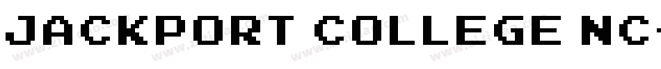 JACKPORT COLLEGE NC字体转换